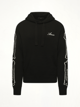 Bones Hoodie in Black/White