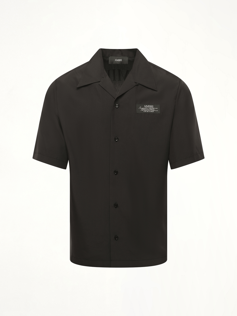 Amiri Spirit Bowling Shirt in Black