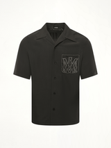 MA Outline Bowling Shirt in Black