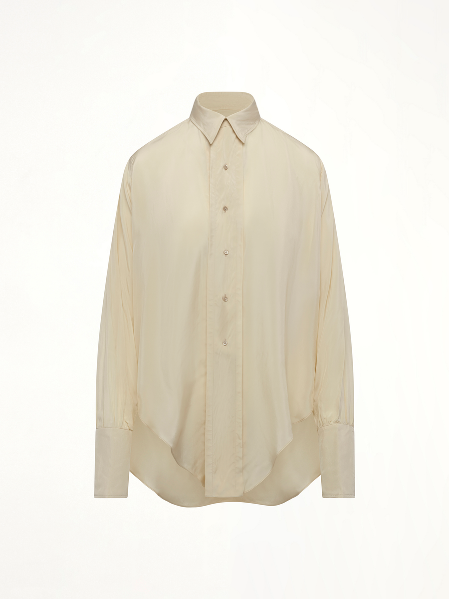 Long-sleeved Shirt in Almond