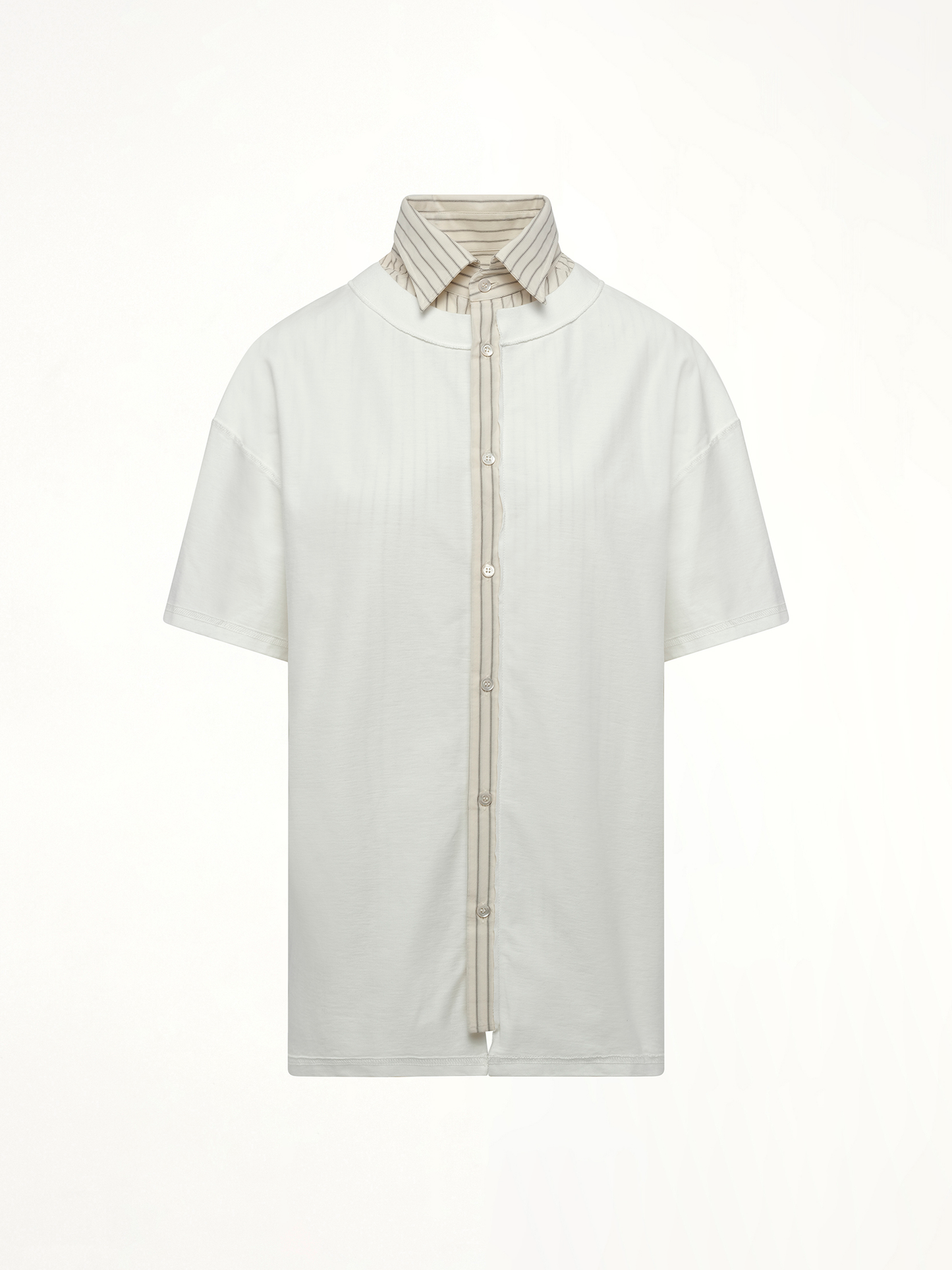 Short-sleeved Top in Off White