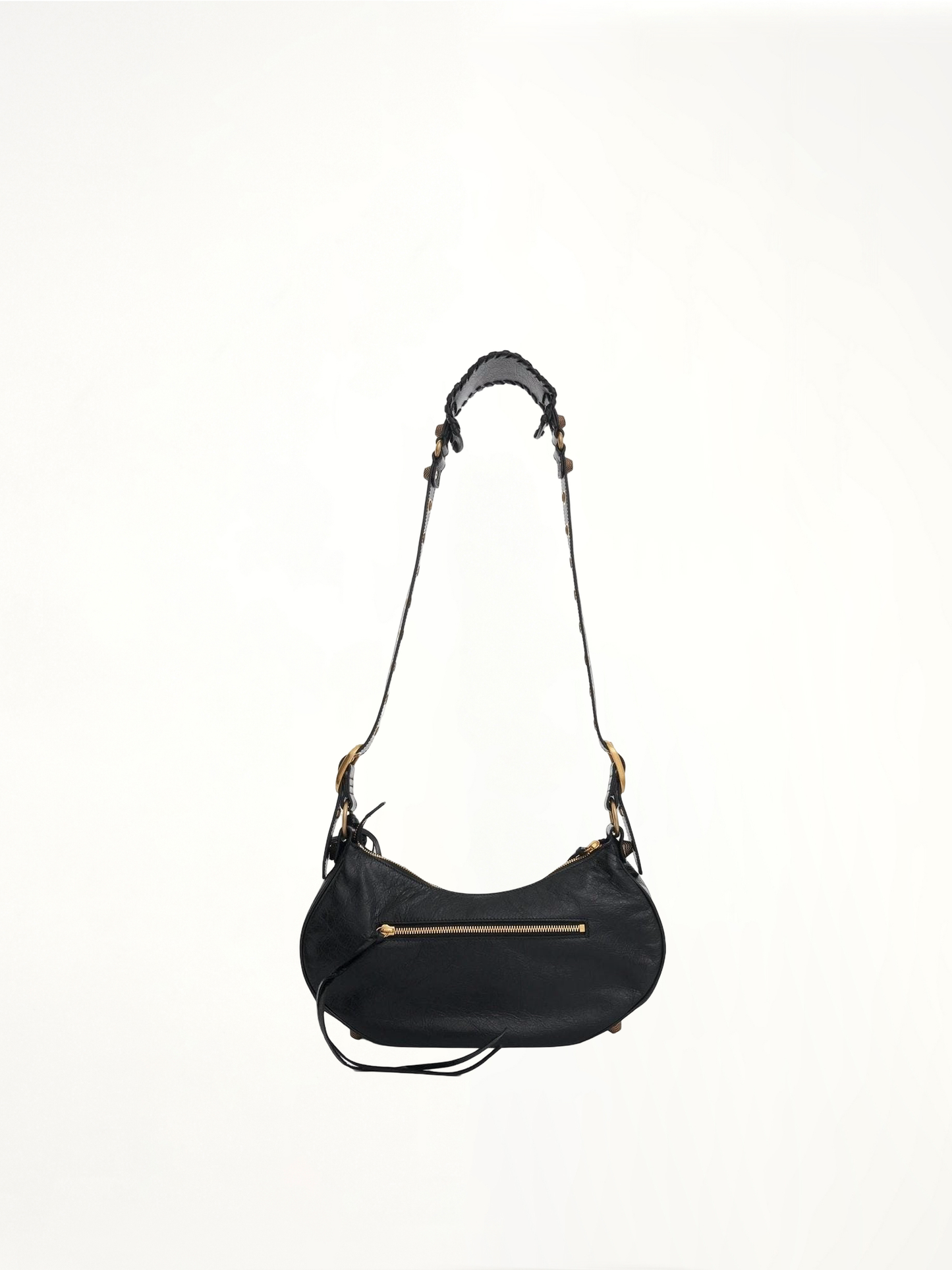 Le Cagole Small Shoulder Bag in Black/Gold