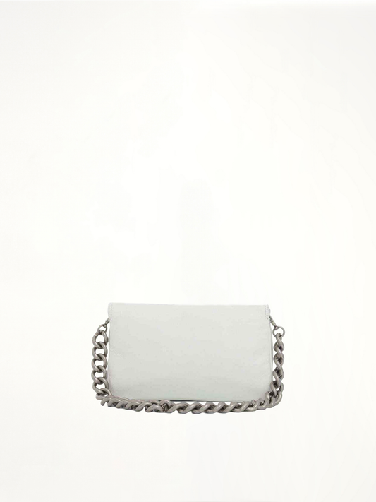 Small BB Soft Flap Bag in Optic White