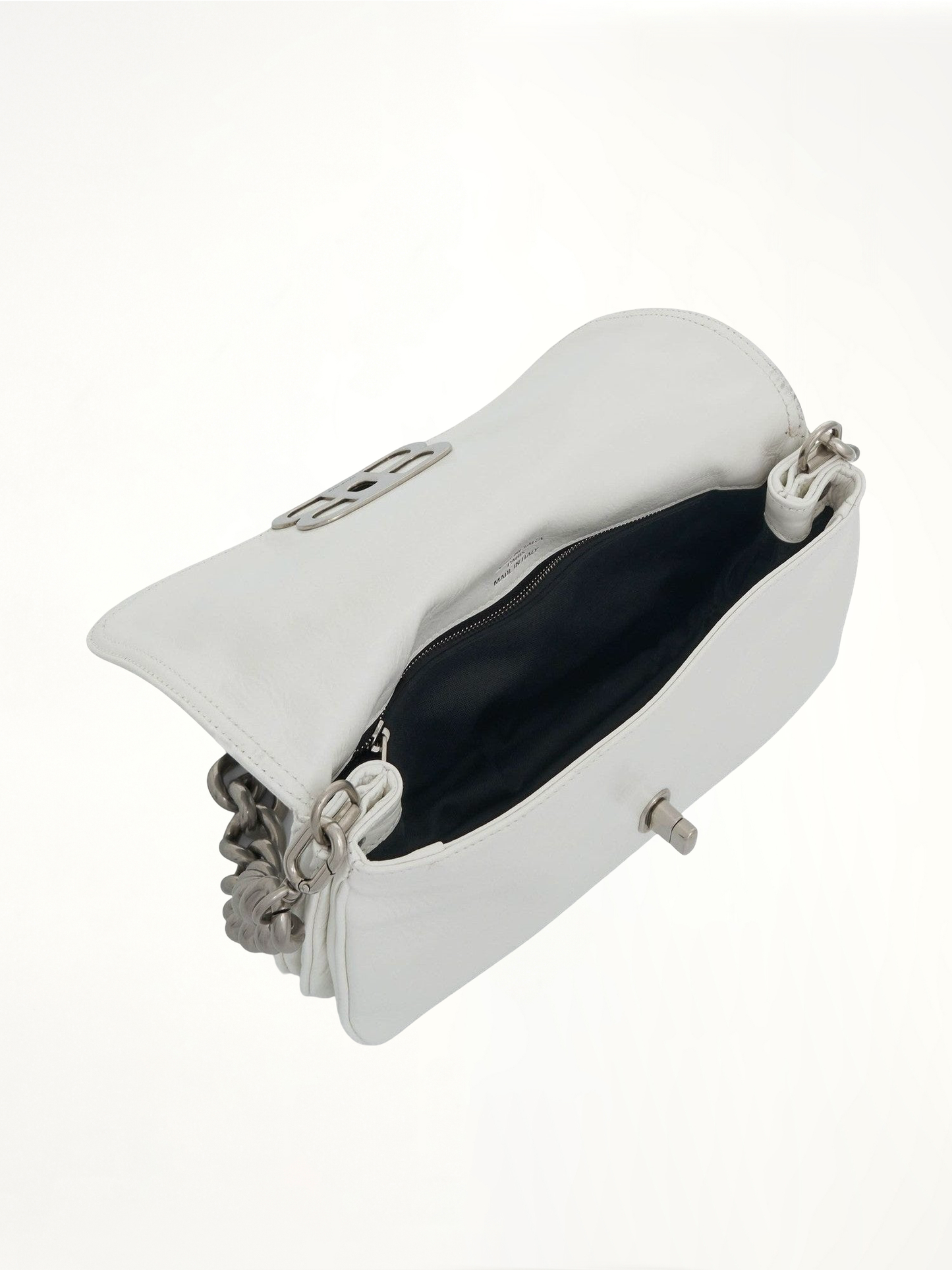 Small BB Soft Flap Bag in Optic White