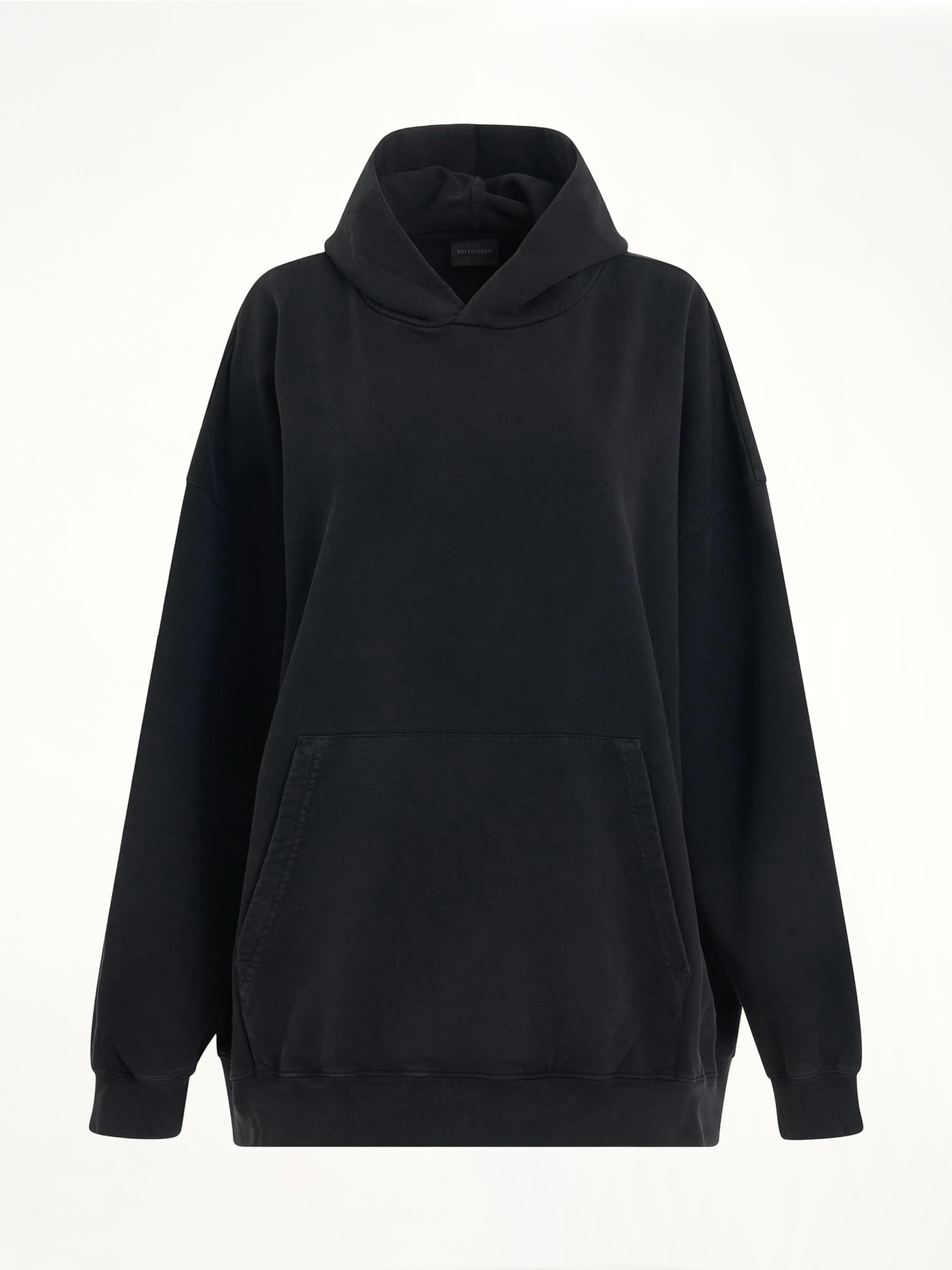 Back Logo Oversized Hoodie in Black/Silver
