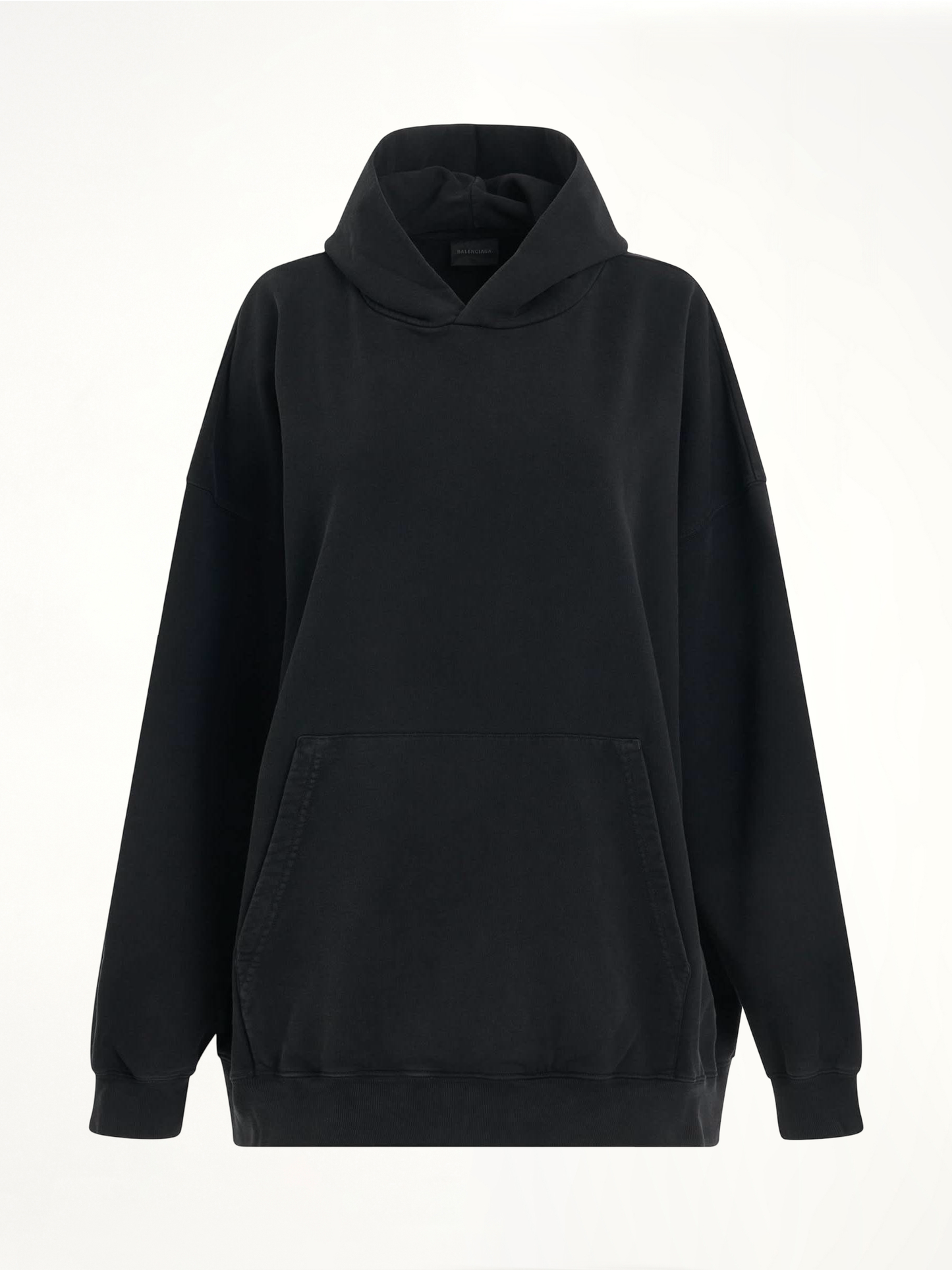 Back Logo Oversized Hoodie in Black/Silver