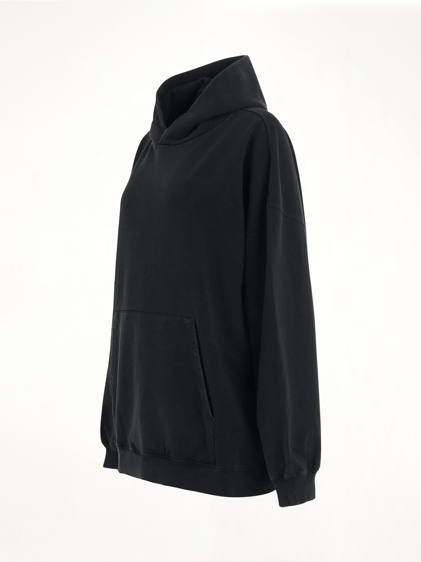 Back Logo Oversized Hoodie in Black/Silver