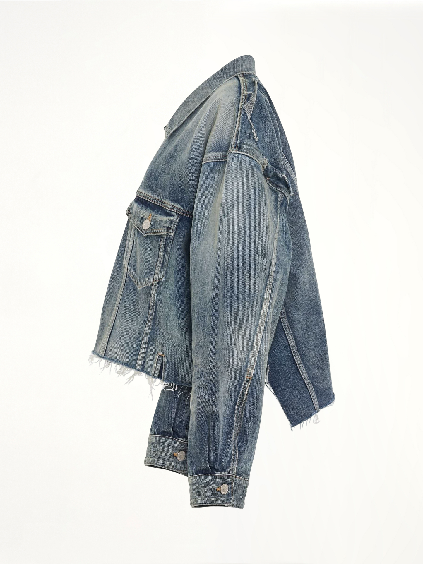 Deconstructed Jacket in Pale Blue