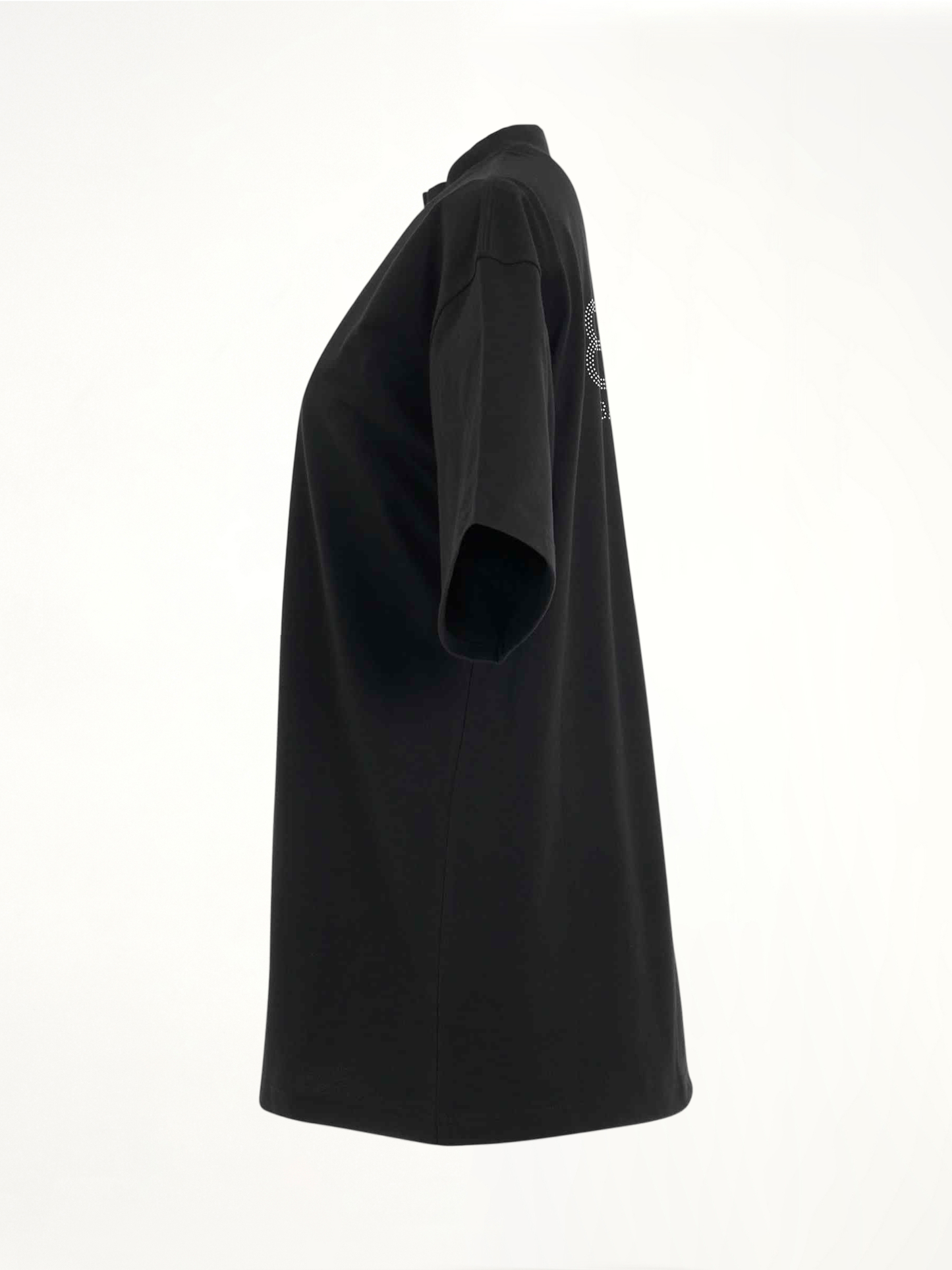 BB Paris Rhinestone T-Shirt in Washed Black