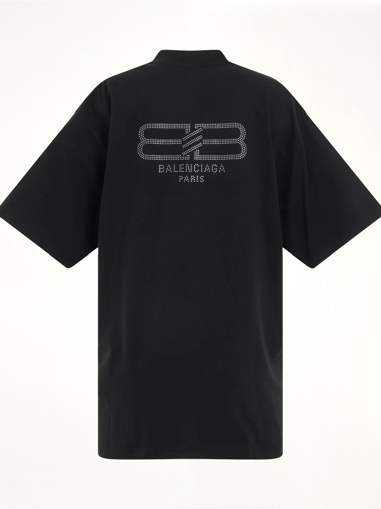 BB Paris Rhinestone T-Shirt in Washed Black