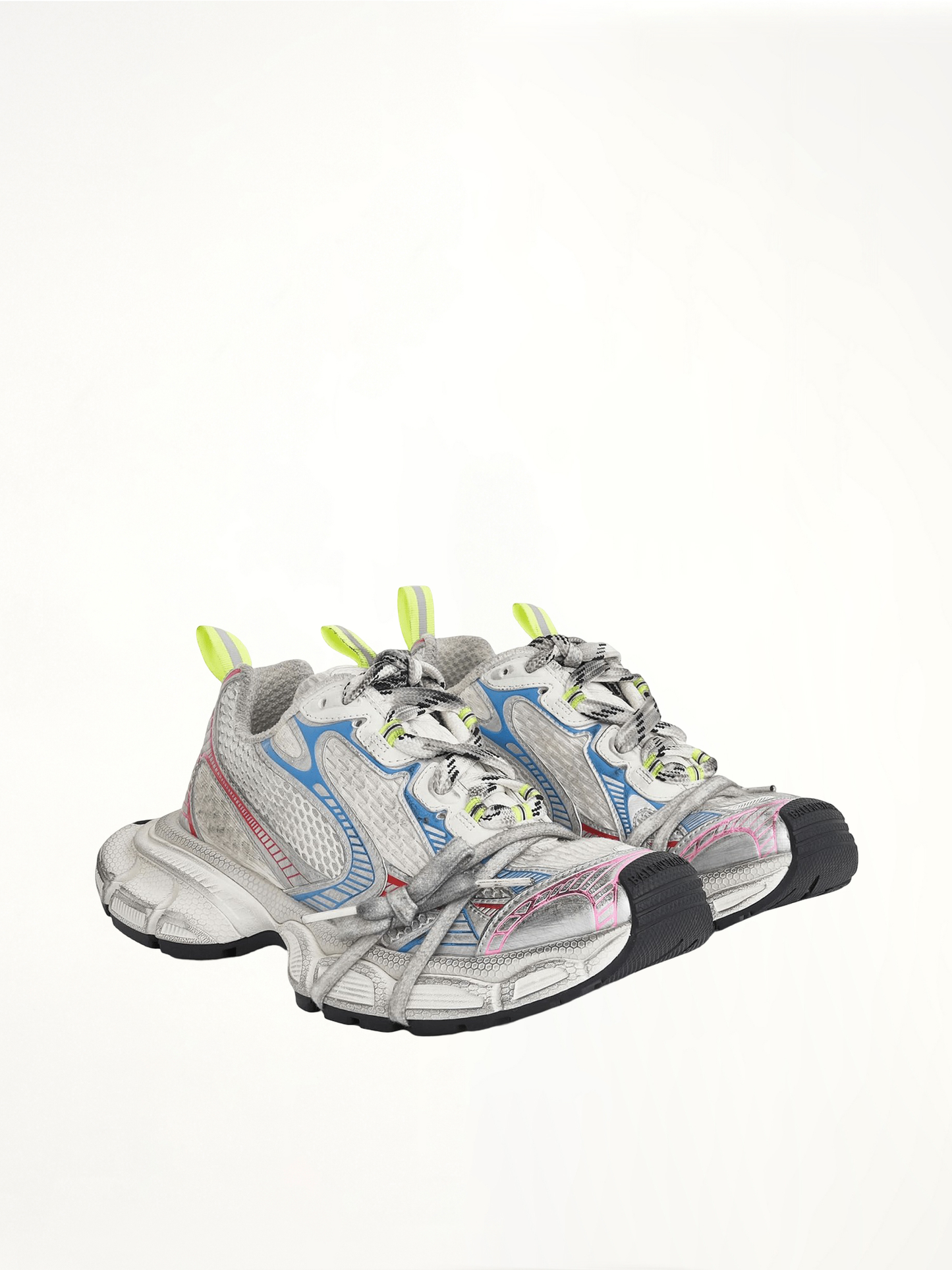 3XL Sneakers in White/Red/Blue