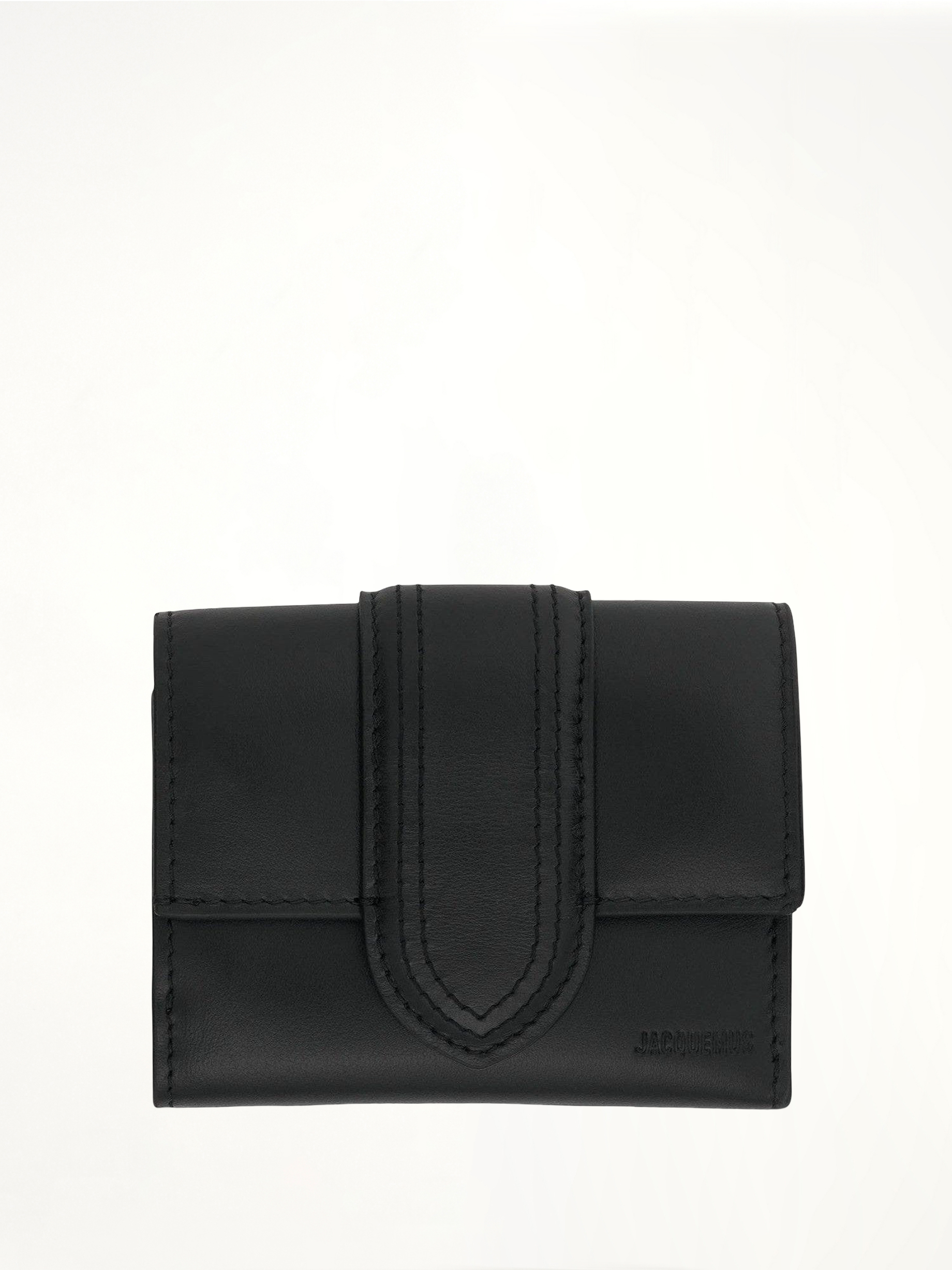 Le Compact Bambino Leather Pouch in Black