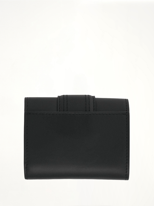 Le Compact Bambino Leather Pouch in Black