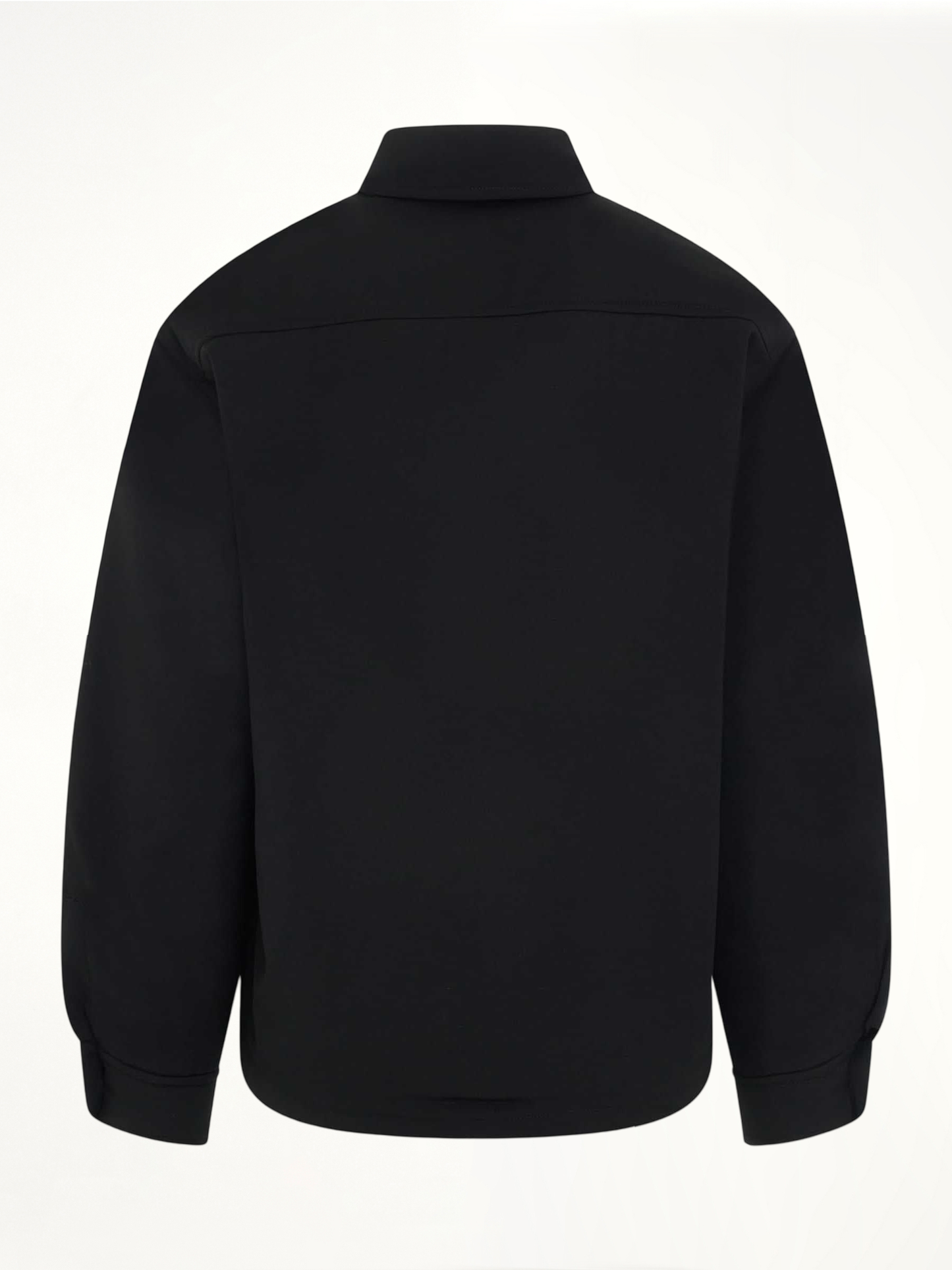 Boulanger Virgin Wool Puffed Overshirt in Black