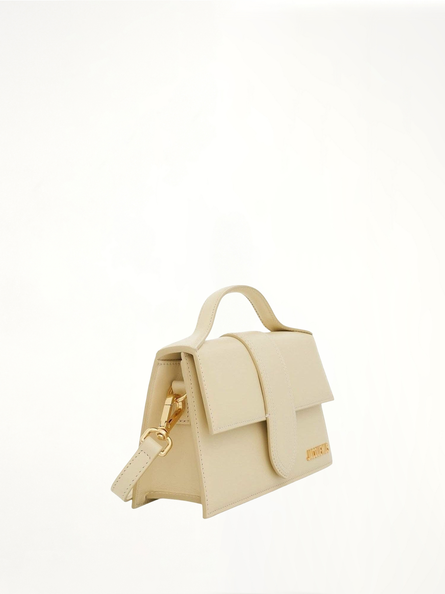 Le Grand Bambino Leather Bag in Ivory