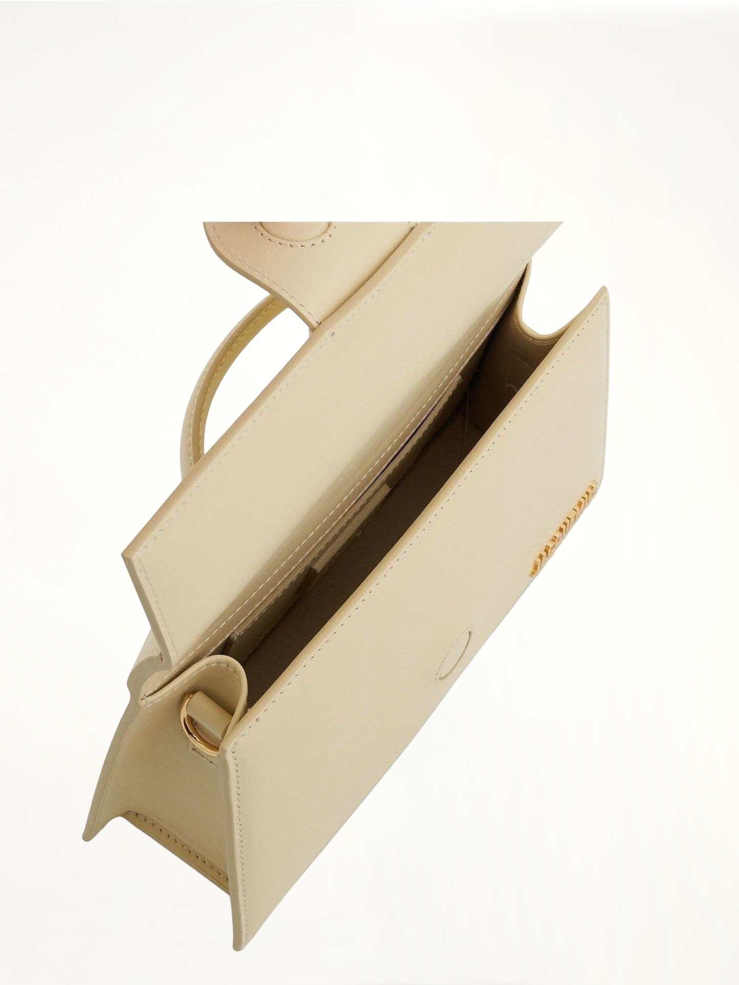 Le Grand Bambino Leather Bag in Ivory