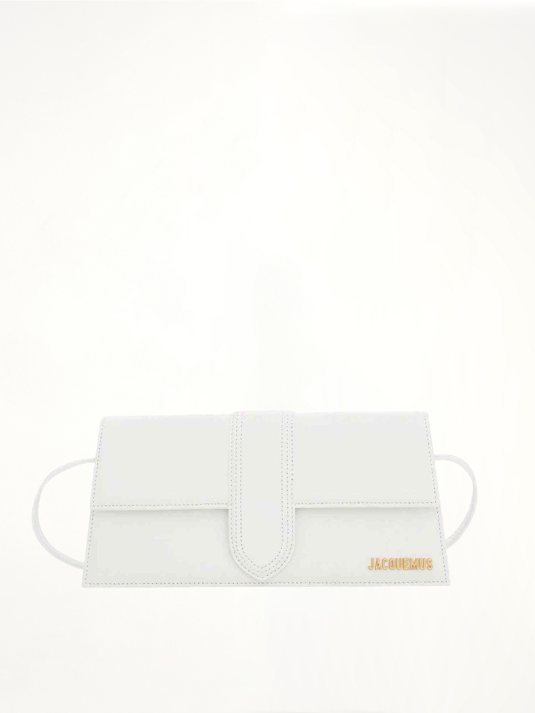 Le Bambino Long Leather Bag in White