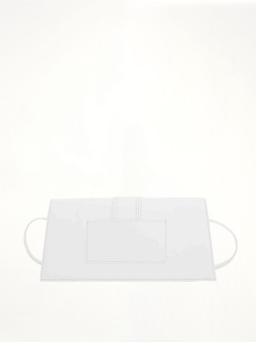 Le Bambino Long Leather Bag in White