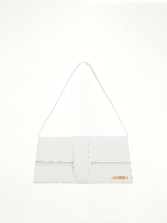 Le Bambino Long Leather Bag in White