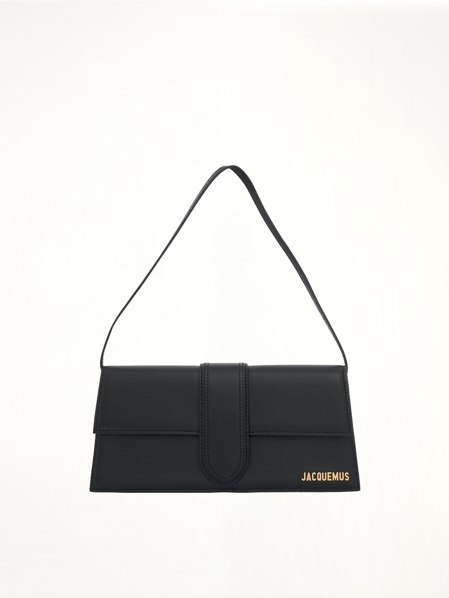 Le Bambino Long Leather Bag in Black