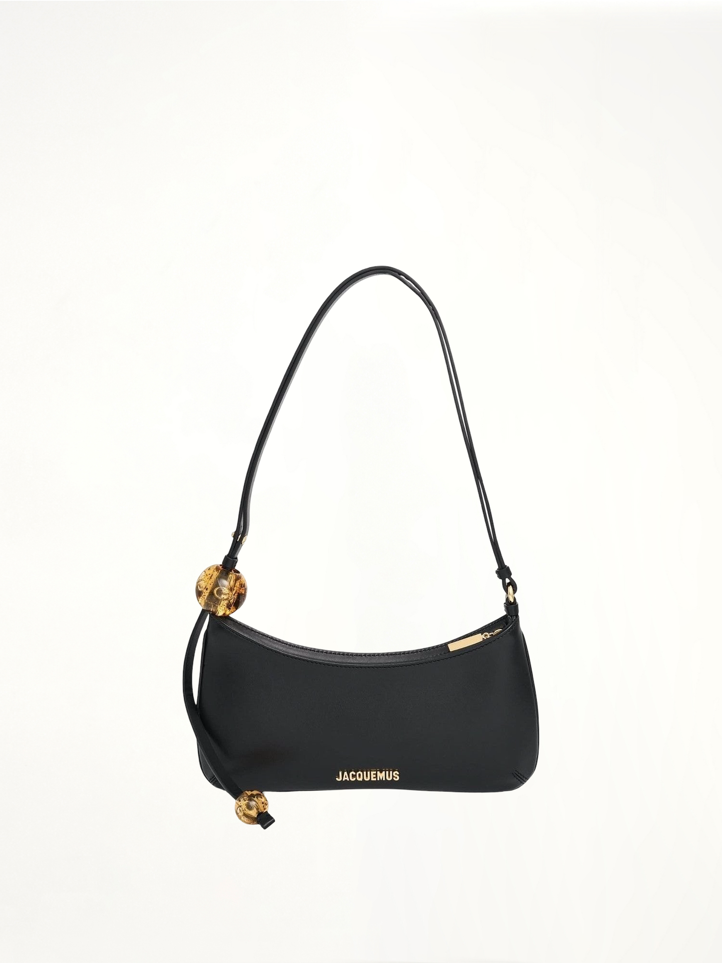 Le Bisou Perle Leather Bag in Black