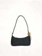 Le Bisou Perle Leather Bag in Black