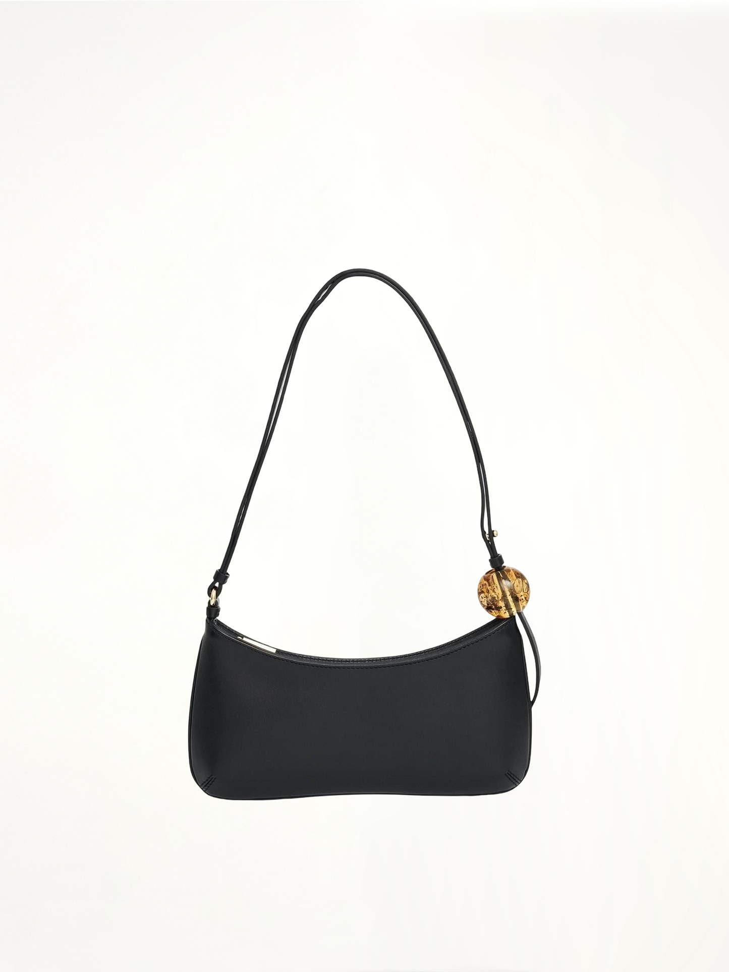 Le Bisou Perle Leather Bag in Black