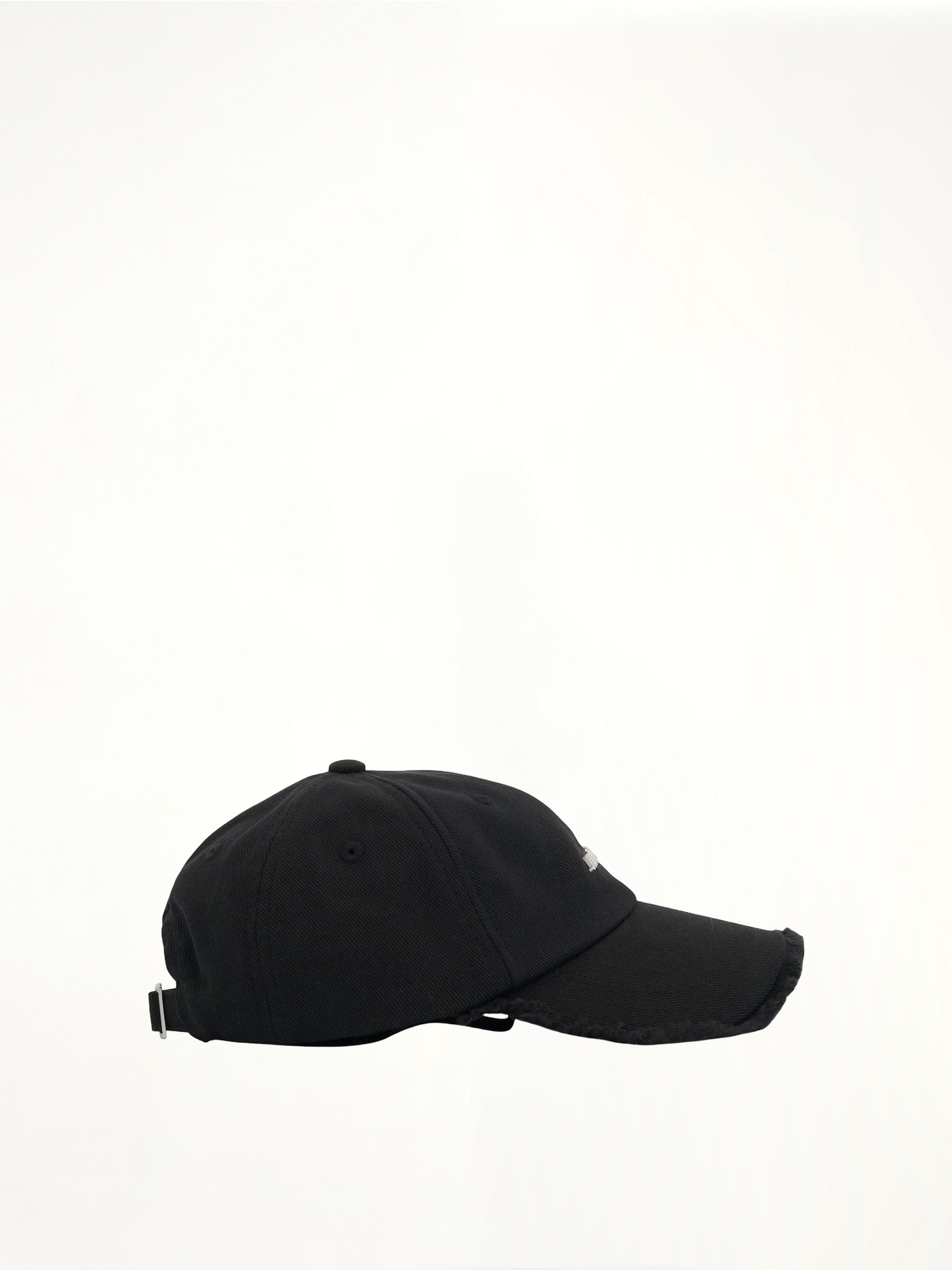 Artichaut Fringe Baseball Cap in Black