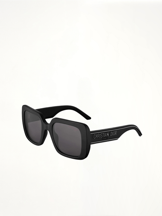 WilDior S3U 10A0 Square Sunglasses in Black