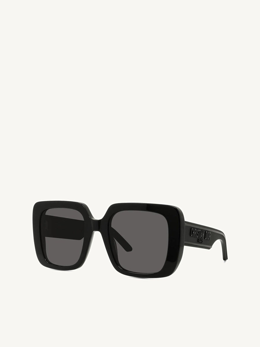WilDior S3U 10A0 Square Sunglasses in Black