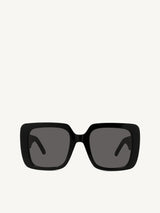 WilDior S3U 10A0 Square Sunglasses in Black