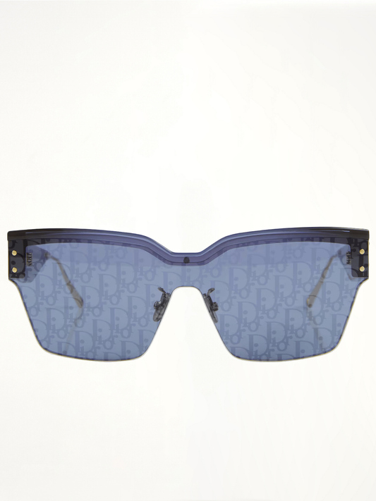 DiorClub M4U 30B800 Oblique Mask Sunglasses in Blue