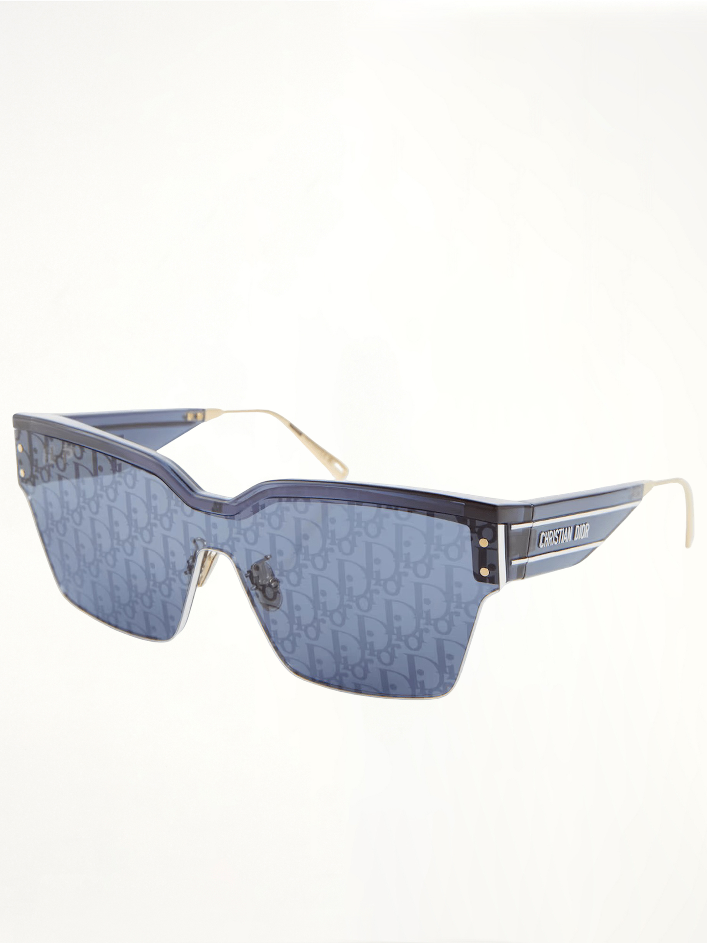 DiorClub M4U 30B800 Oblique Mask Sunglasses in Blue