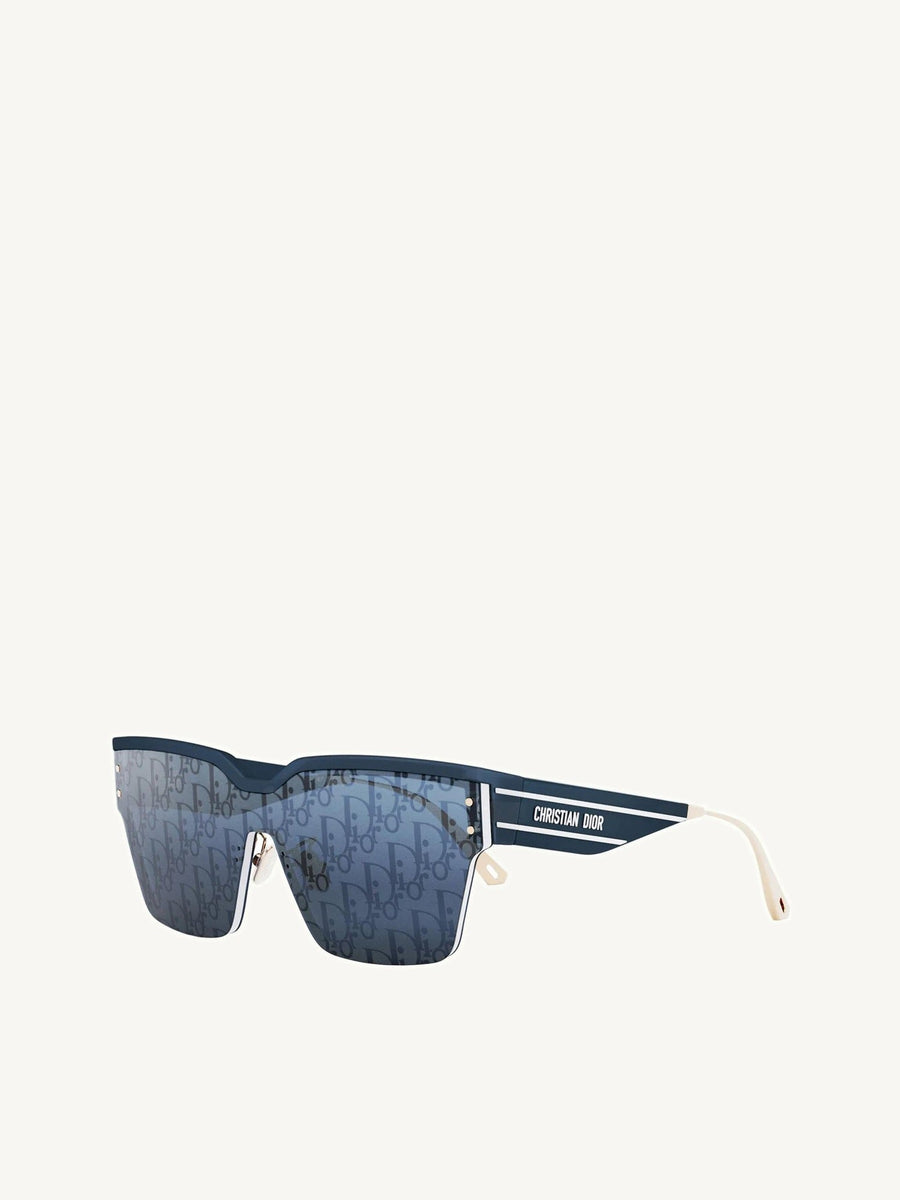 DiorClub M4U 30B800 Oblique Mask Sunglasses in Blue