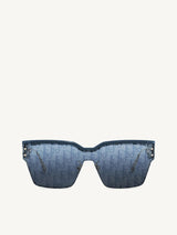 DiorClub M4U 30B800 Oblique Mask Sunglasses in Blue