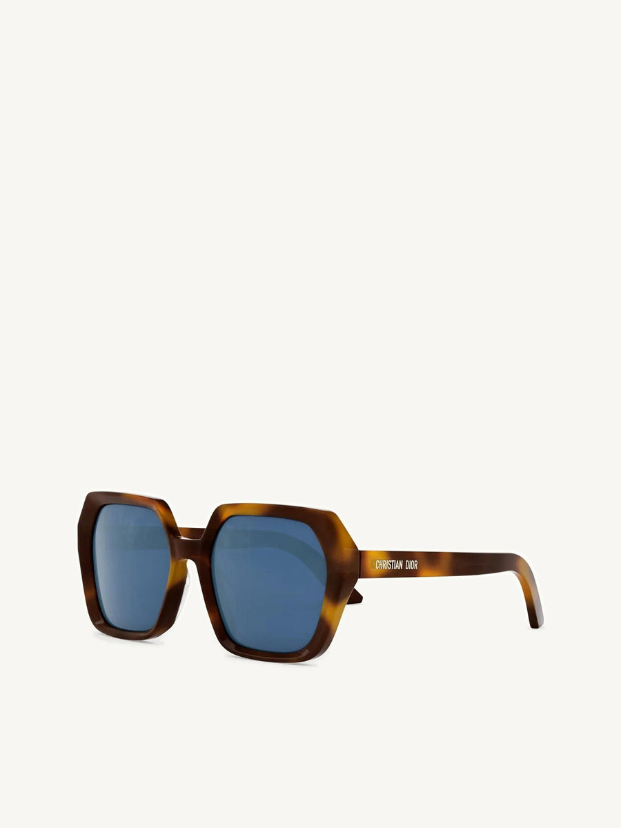 DiorMidnight S2F 26B0 Hexagon Sunglasses in Havana