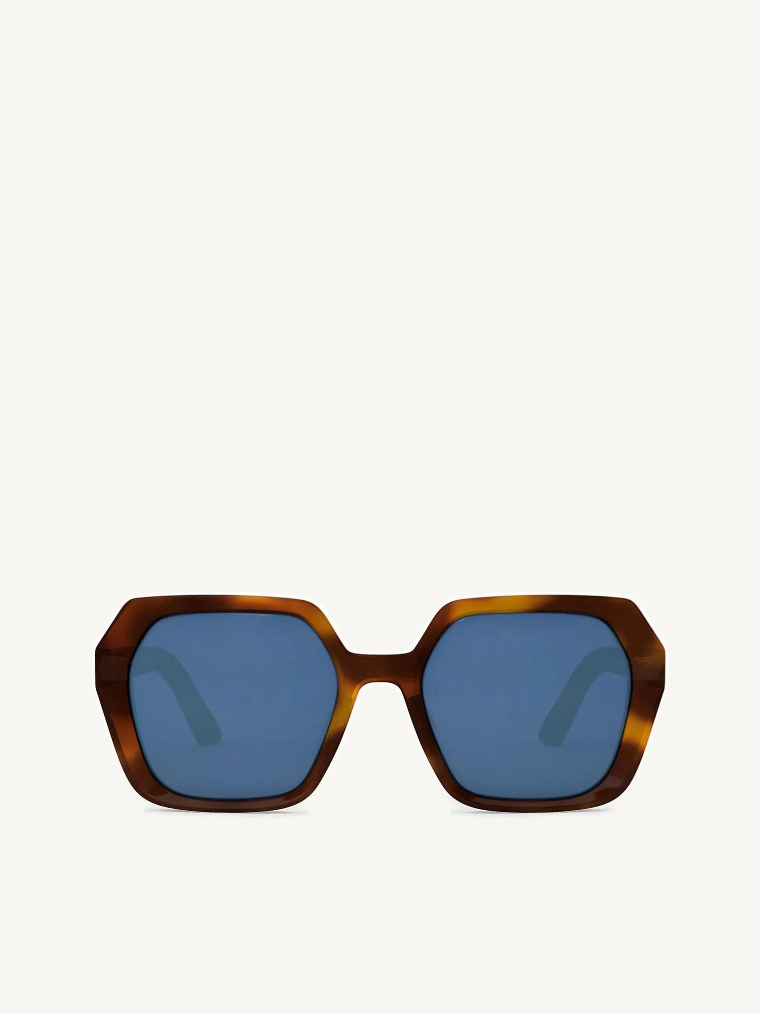 DiorMidnight S2F 26B0 Hexagon Sunglasses in Havana