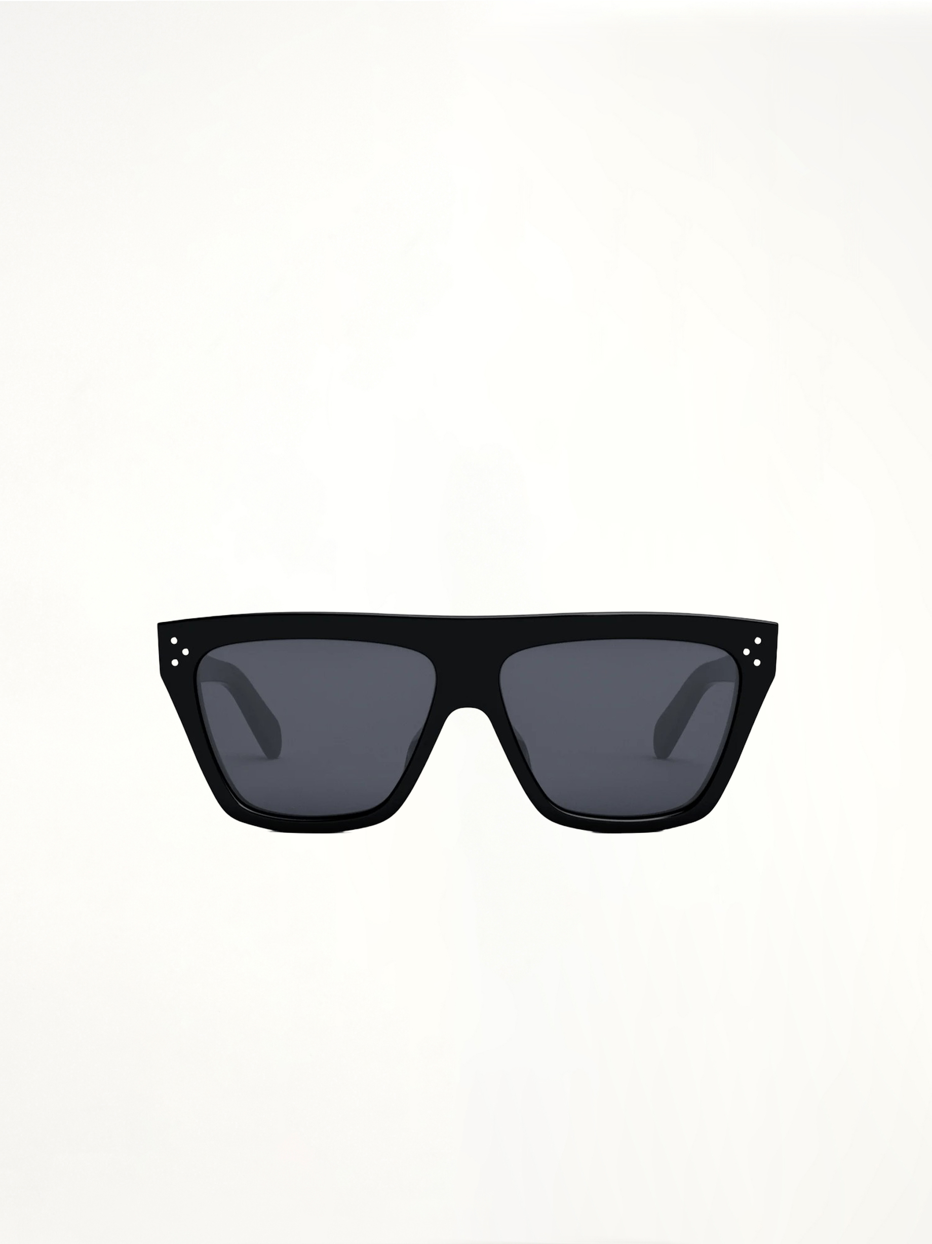 CL40256I Oversized D-Frame Sunglasses in Black