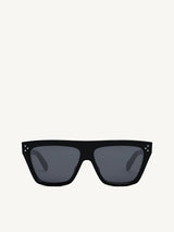 CL40256I Oversized D-Frame Sunglasses in Black