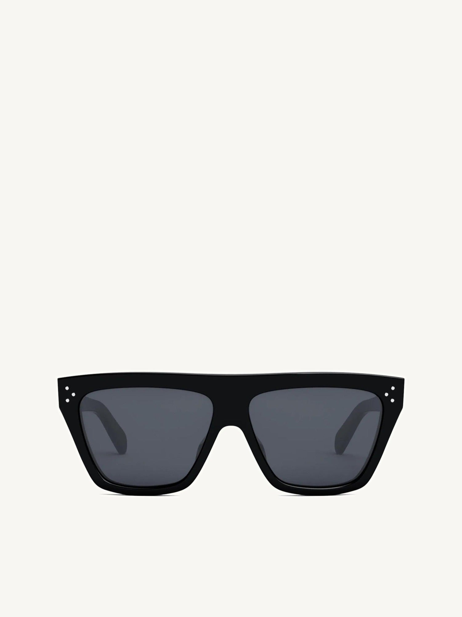 CL40256I Oversized D-Frame Sunglasses in Black
