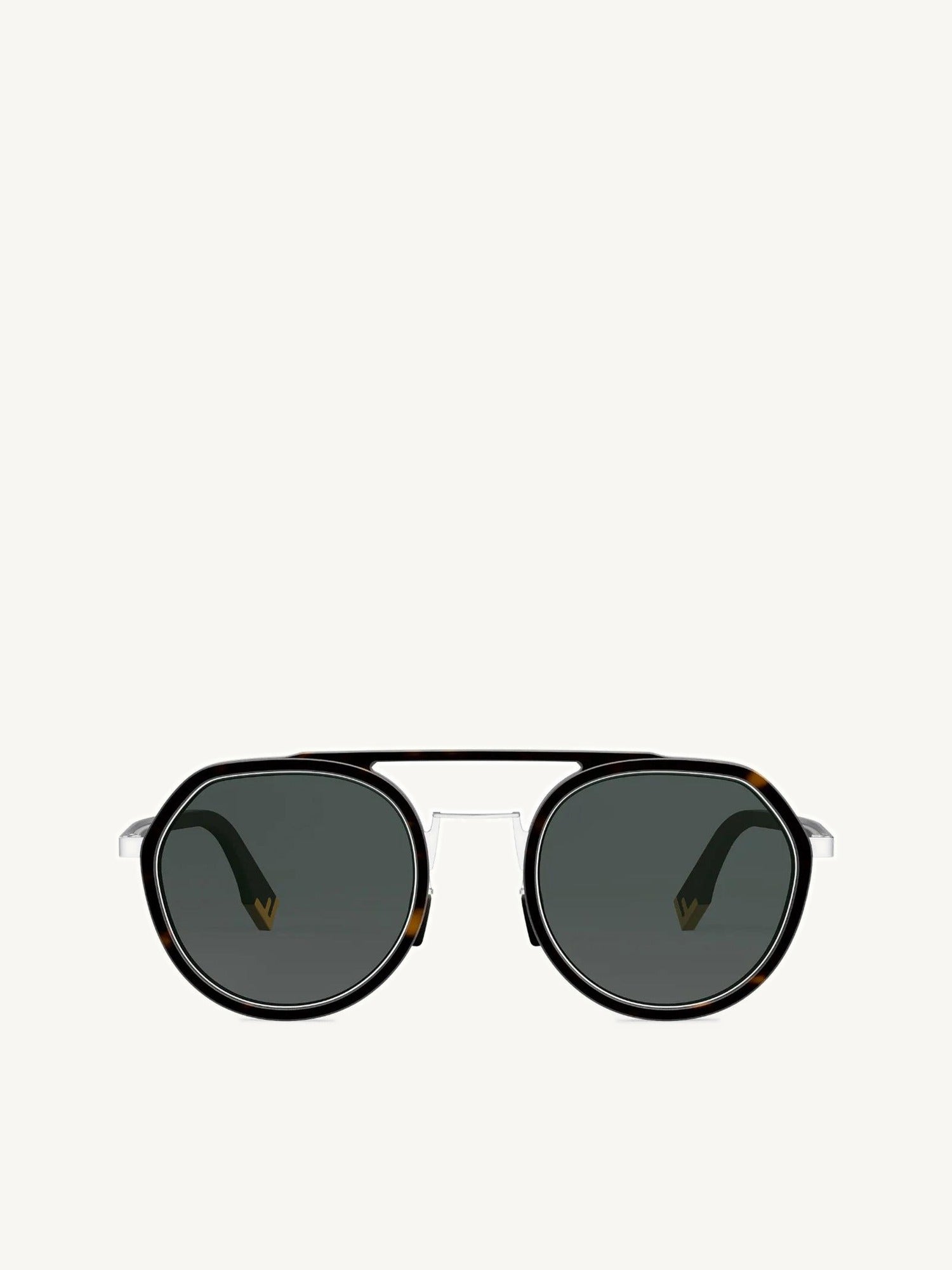 FE40040U Round Sunglasses in Havana