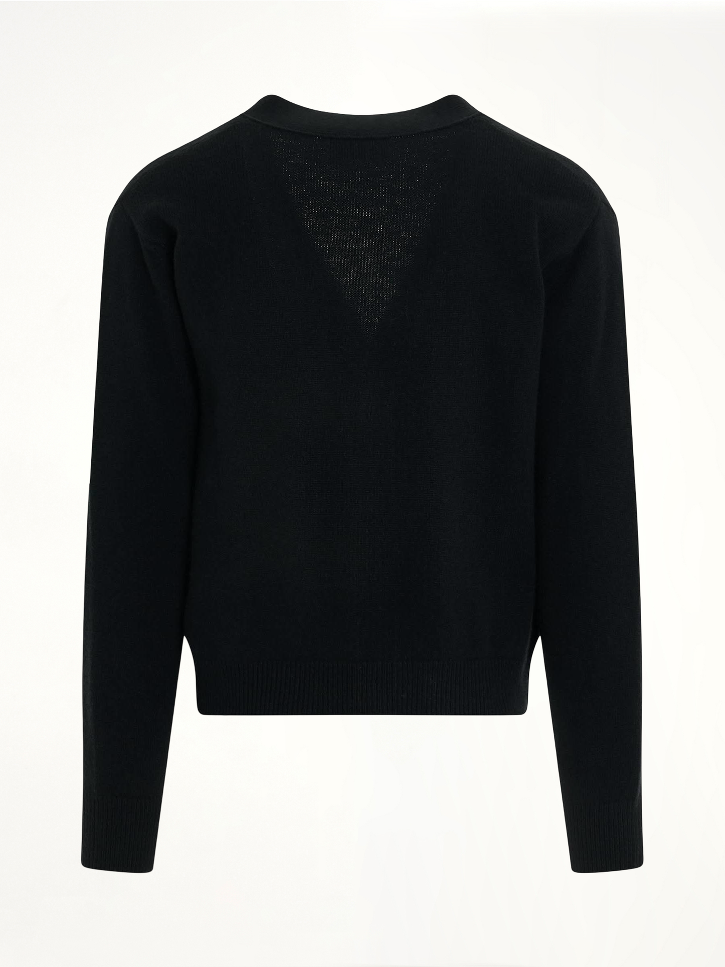 Pocket Logo Knit Cardigan in Black