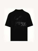 Destroyed Reverse Logo T-Shirt in Black