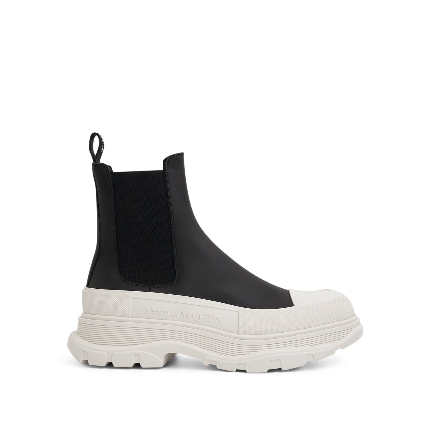 Tread Slick Ankle Boots in Black/White
