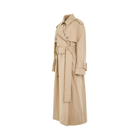 Rennie Trench Coat in Nude Beige