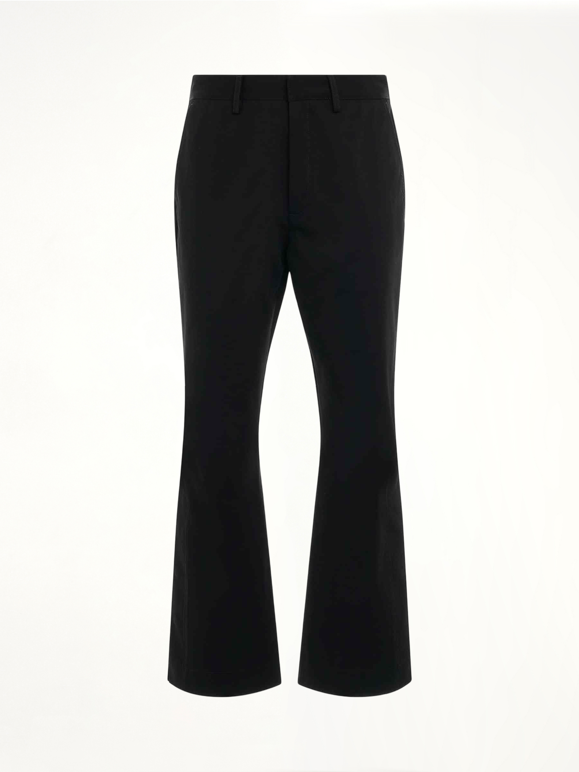 Chino Kick Flare Pants in Black