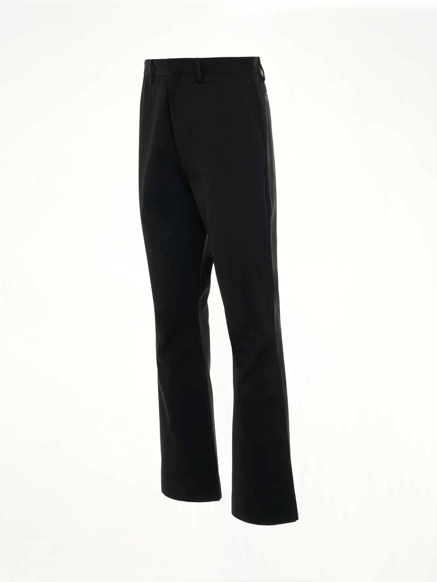 Chino Kick Flare Pants in Black