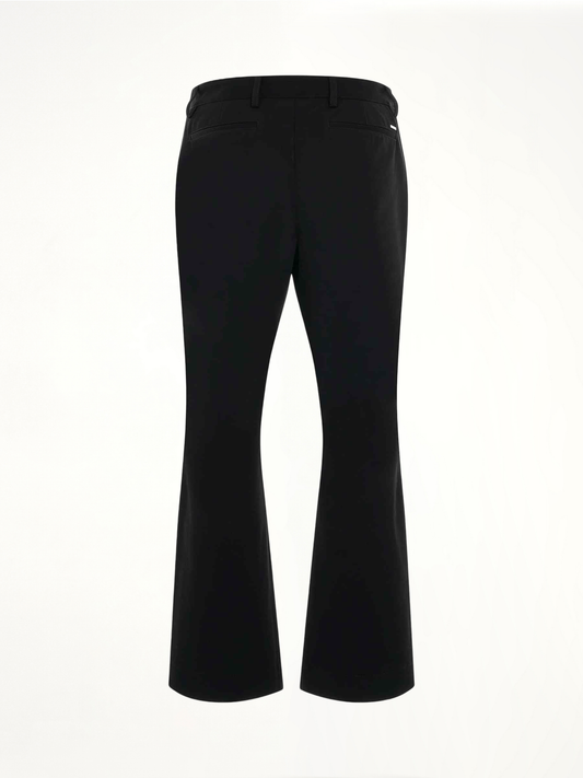 Chino Kick Flare Pants in Black