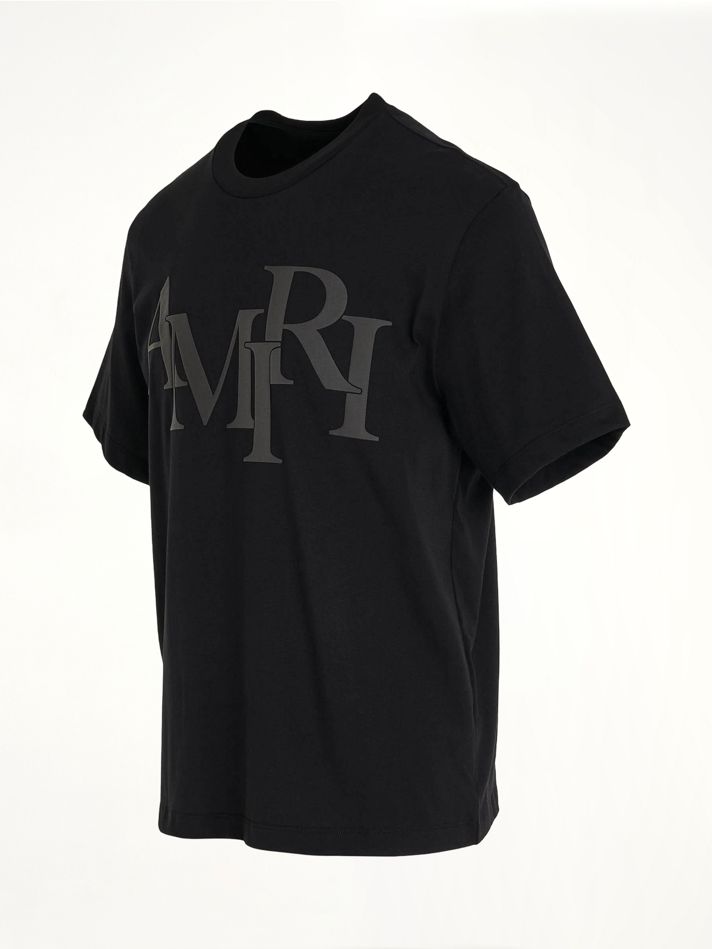 Staggered Logo T-Shirt in Black