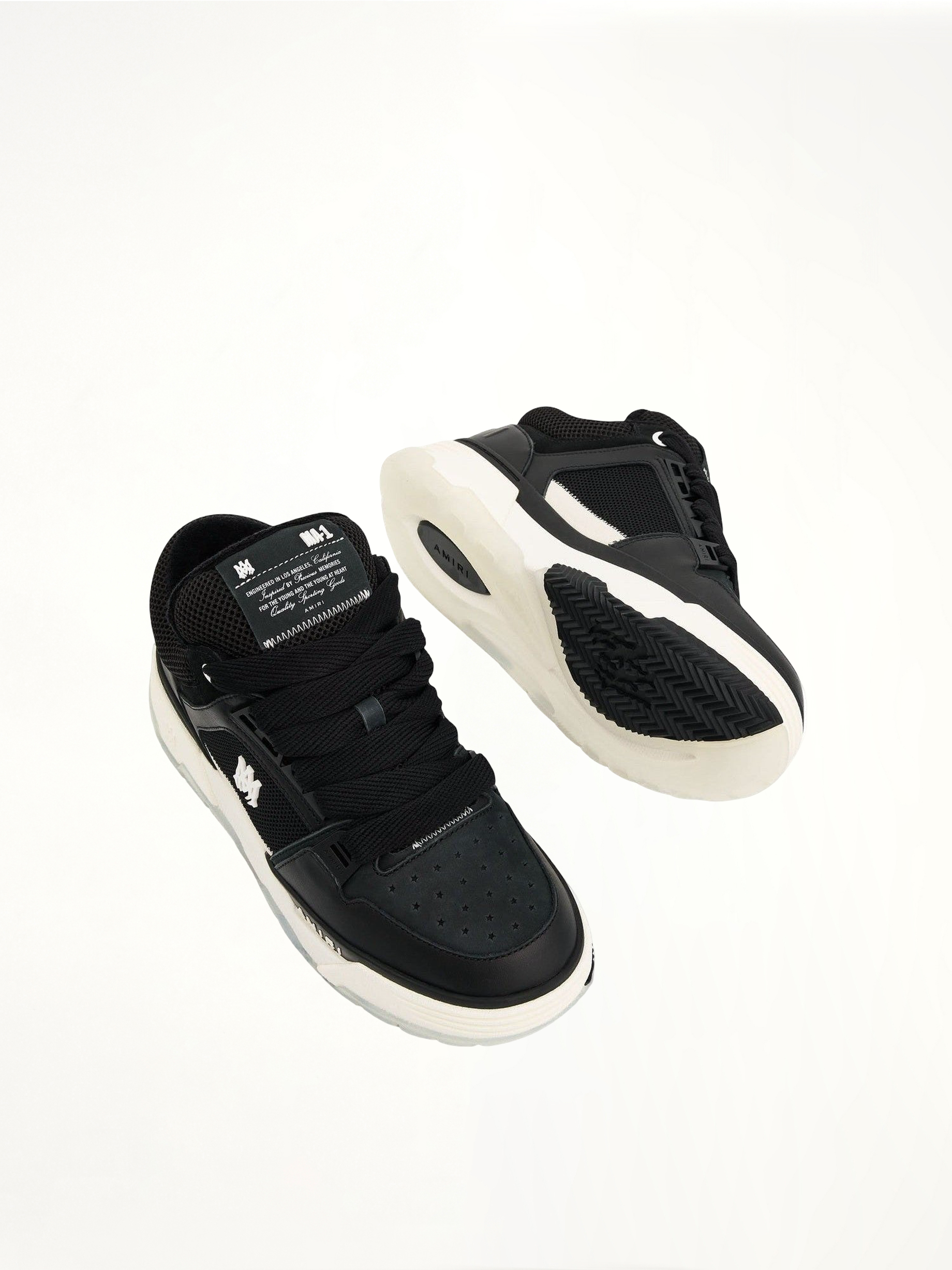MA-1 Sneaker in Black Top View | AMIRI